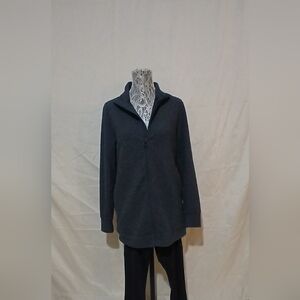 Women's Charcoal Zip-Up Sweatshirt